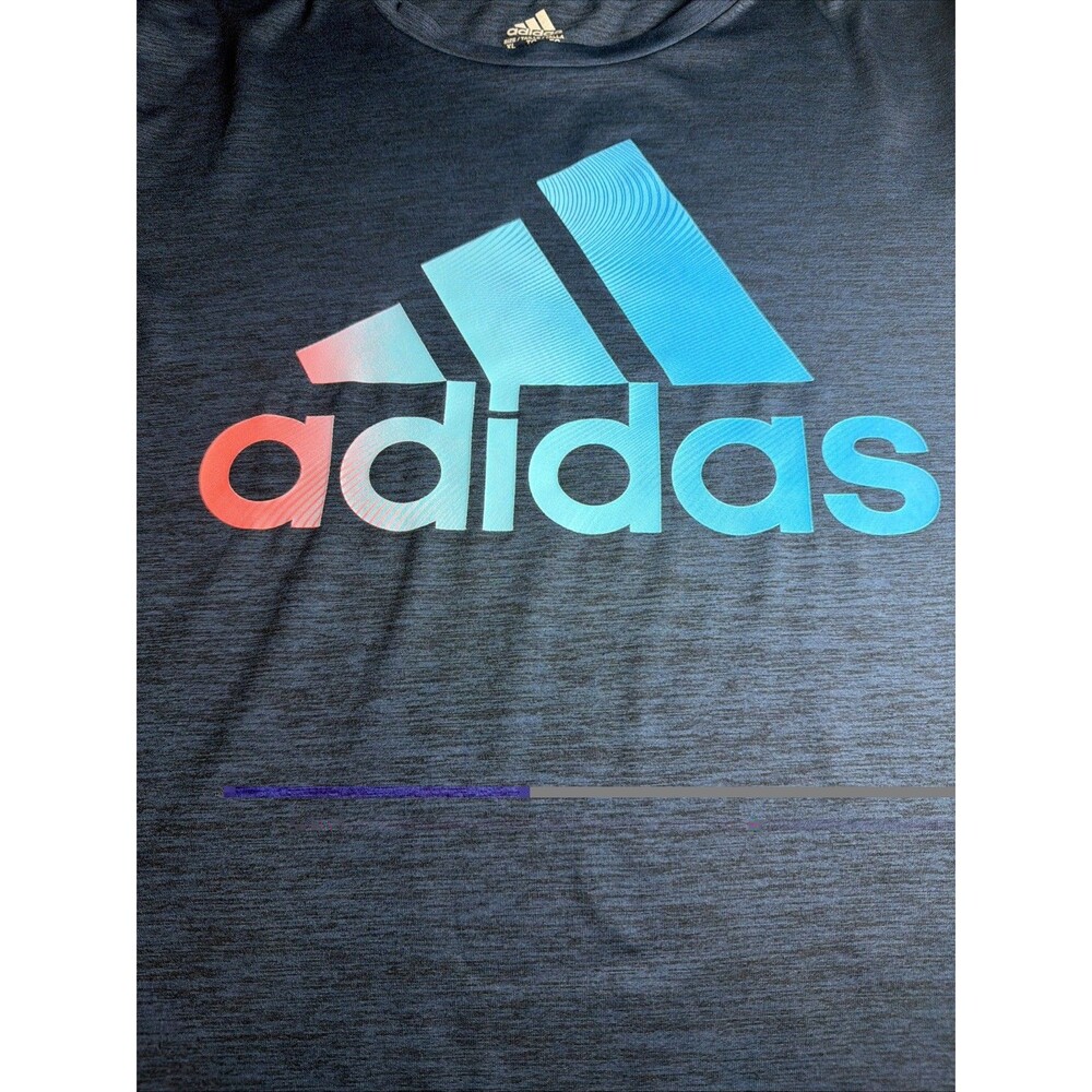 adidas Youth Boys Size XL (18-20) Blue Graphic T-Shirt -200